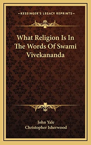 What Religion Is In The Words Of Swami Vivekananda