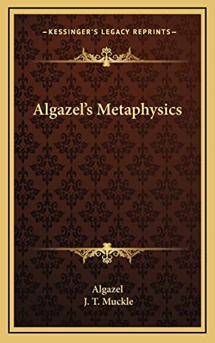 Algazel's Metaphysics