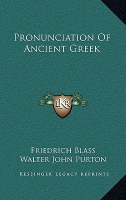 Pronunciation Of Ancient Greek