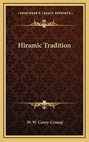 Hiramic Tradition