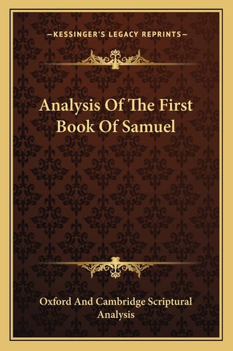 Analysis Of The First Book Of Samuel