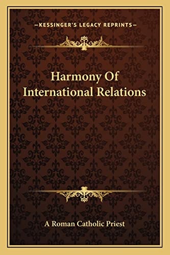 Harmony Of International Relations