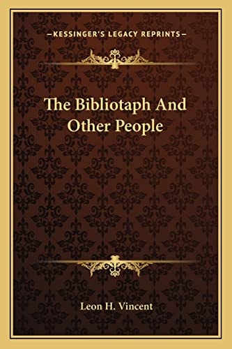 The Bibliotaph And Other People