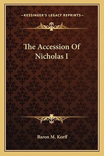 The Accession Of Nicholas I