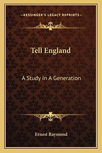 Tell England: A Study In A Generation
