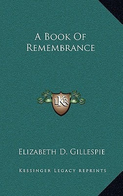 A Book Of Remembrance
