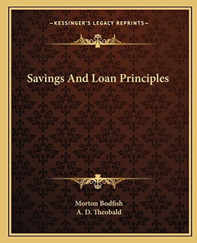 Savings And Loan Principles
