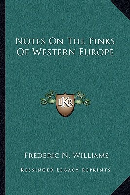 Notes On The Pinks Of Western Europe