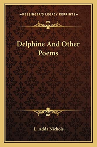 Delphine And Other Poems