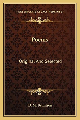 Poems: Original And Selected