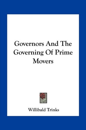 Governors And The Governing Of Prime Movers