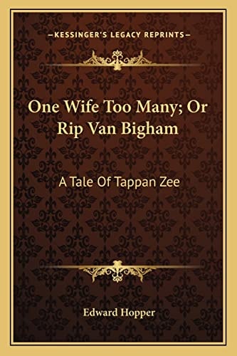 One Wife Too Many; Or Rip Van Bigham: A Tale Of Tappan Zee