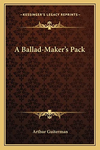 A Ballad-Maker's Pack
