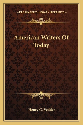 American Writers Of Today