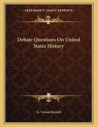 Debate Questions On United States History