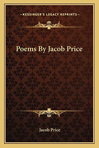 Poems By Jacob Price