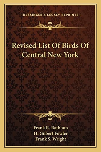 Revised List Of Birds Of Central New York