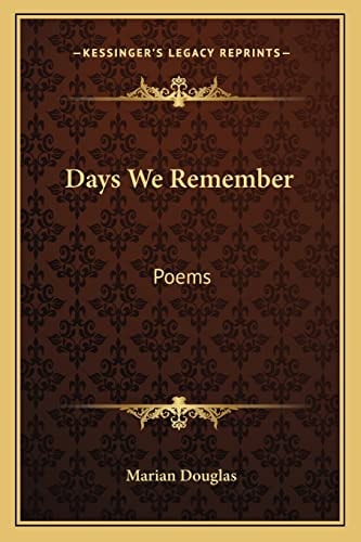 Days We Remember: Poems