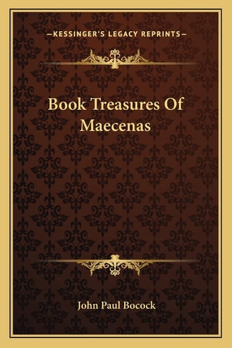 Book Treasures Of Maecenas