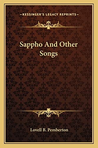 Sappho And Other Songs