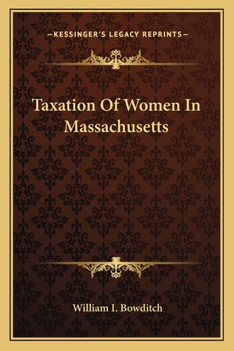 Taxation Of Women In Massachusetts