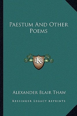 Paestum And Other Poems