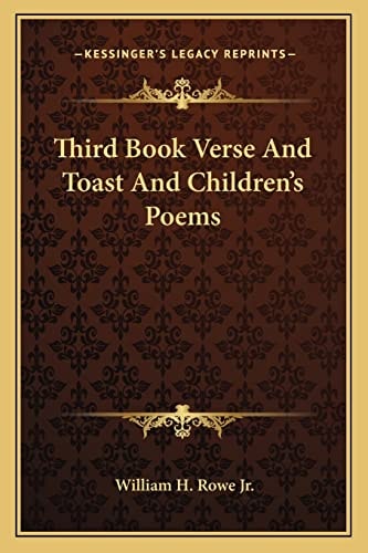 Third Book Verse And Toast And Children's Poems