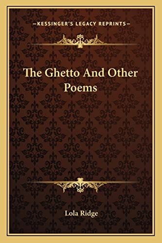 The Ghetto And Other Poems