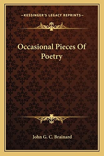 Occasional Pieces Of Poetry
