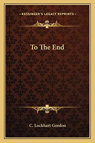 To The End