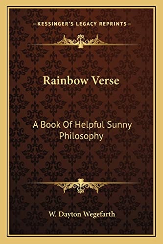 Rainbow Verse: A Book Of Helpful Sunny Philosophy