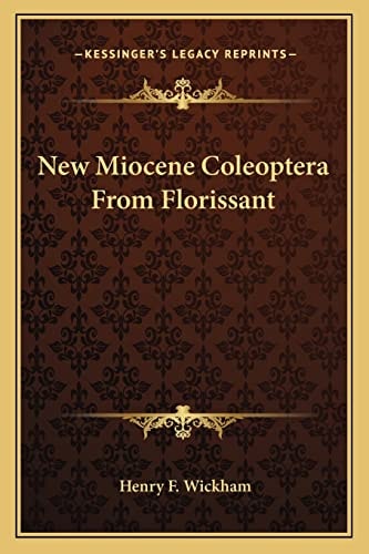 New Miocene Coleoptera From Florissant