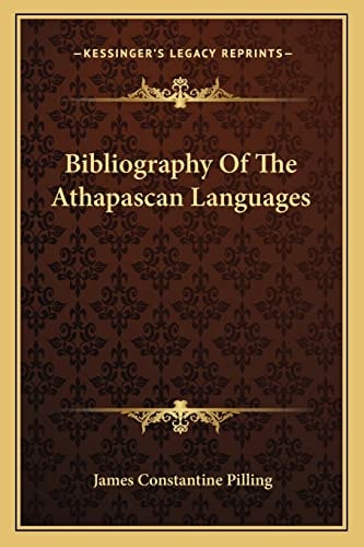 Bibliography Of The Athapascan Languages