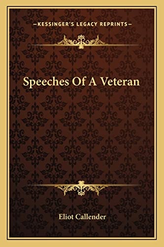 Speeches Of A Veteran