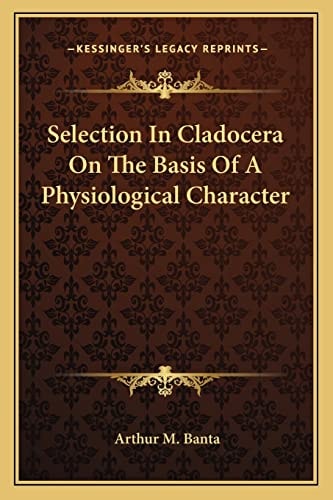 Selection In Cladocera On The Basis Of A Physiological Character