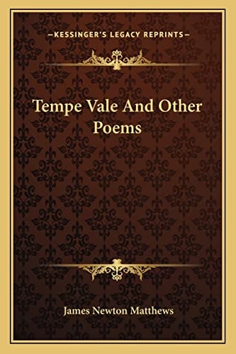 Tempe Vale And Other Poems