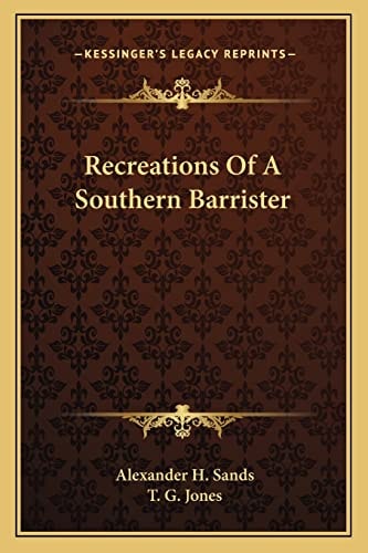 Recreations Of A Southern Barrister
