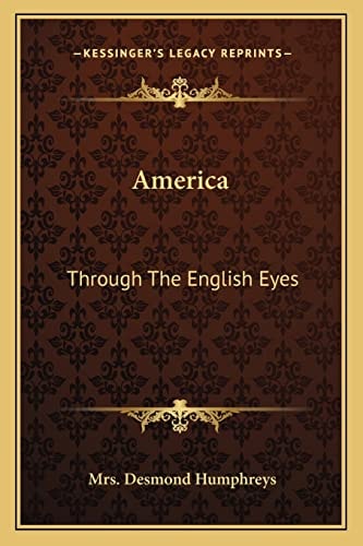 America: Through The English Eyes