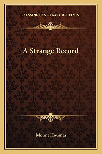 A Strange Record