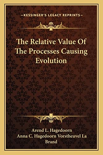 The Relative Value Of The Processes Causing Evolution