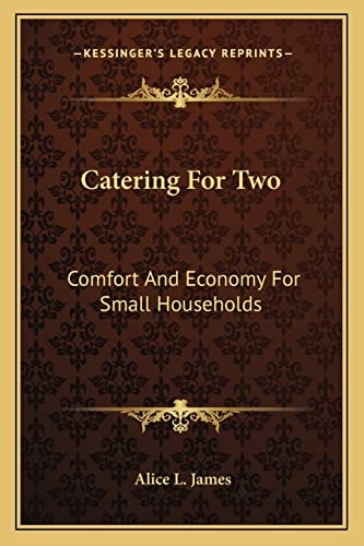 Catering For Two: Comfort And Economy For Small Households