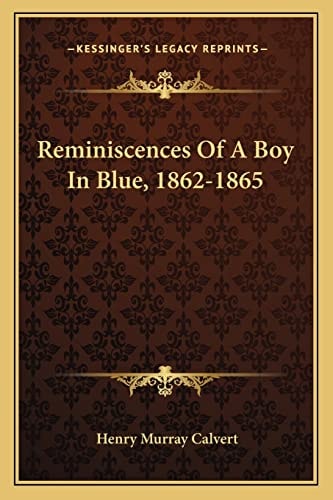 Reminiscences Of A Boy In Blue, 1862-1865