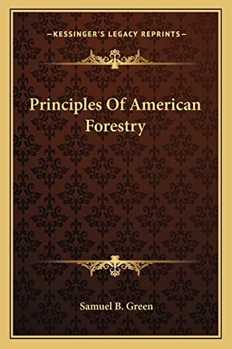 Principles Of American Forestry