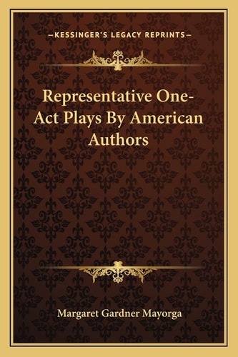 Representative One-Act Plays By American Authors