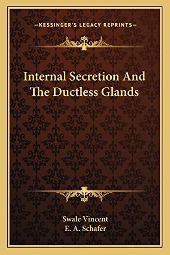 Internal Secretion And The Ductless Glands