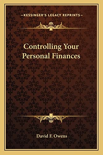 Controlling Your Personal Finances