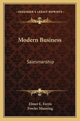 Modern Business: Salesmanship
