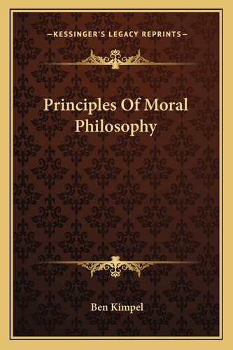Principles Of Moral Philosophy