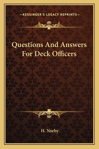 Questions And Answers For Deck Officers
