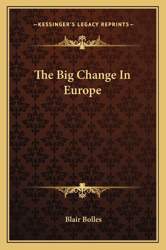 The Big Change In Europe